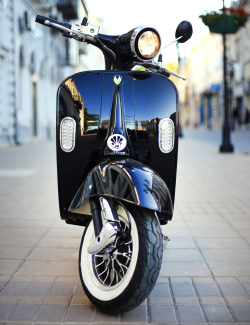 Black Motorreta on street